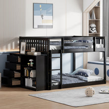 Load image into Gallery viewer, Bunk Bed With 4 Drawers And 3 Shelves