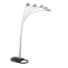 Load image into Gallery viewer, Floor Lamp With Dome Shades Lighting With 5 Round Shades - Silver