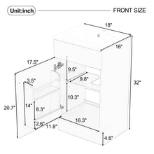 Load image into Gallery viewer, Bathroom Vanity With Sink, Cabinet With Adjustable Shelf