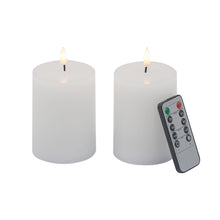 Load image into Gallery viewer, LED Candles With Wick And Remote Control Timer (Set of 2) - White