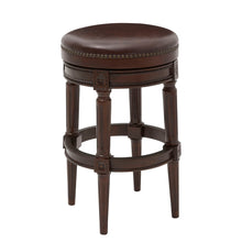 Load image into Gallery viewer, Rustic Elegance Backless Swivel Stool
