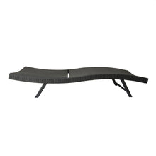 Load image into Gallery viewer, Wicker Chaise With Adjustable Reclining Seats (Set of 2) - Gray