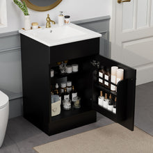 Load image into Gallery viewer, Bathroom Vanity With Sink, Cabinet With Adjustable Shelf