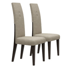 Load image into Gallery viewer, Microfiber Dining Side Chairs (Set of 2) - Brown