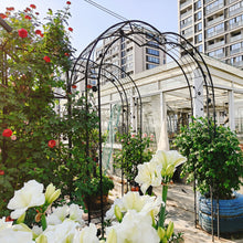 Load image into Gallery viewer, Metal Garden Arch Assemble Freely With 8 Styles Garden Arbor Trellis Climbing Plants Support Rose Arch