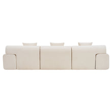 Load image into Gallery viewer, Chenille Modular Sofa Chaise With Ottoman Toss Pillows (725195) - Beige