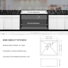 Load image into Gallery viewer, Undermount Stainless Steel Kitchen Sink, Deep Single Bowl Basin