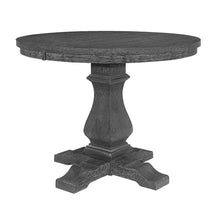 Load image into Gallery viewer, Rustic Extendable Dining Table With Pedestal Base - Gray