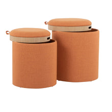 Load image into Gallery viewer, Tray - Contemporary Nesting Ottoman Set