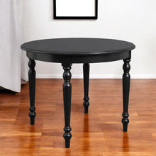 Load image into Gallery viewer, 39" Solid Wood Round Top Dining Table - Black
