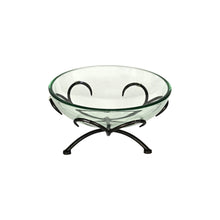 Load image into Gallery viewer, Round Decorative Bowl With Stand - Clear / Clear