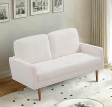 Load image into Gallery viewer, Loveseat Sofa, European Style With Sleek Design, Modern & Vintage Flair, Upholstered 2 Seater Couch