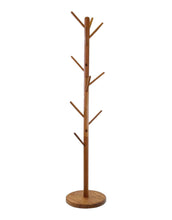 Load image into Gallery viewer, Solid Wood Ten Hook Freestanding Coat Rack - Brown