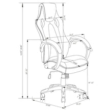 Load image into Gallery viewer, Norset - Upholstered Adjustable Home Office Desk Chair - Black