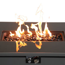 Load image into Gallery viewer, Outdoor Fire Pit Table With Lid - Dark Gray