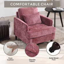 Load image into Gallery viewer, Modern Mid Century Wood Frame Armchair With Tufted Design