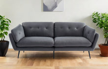 Load image into Gallery viewer, Sofa & Black Legs - Gray