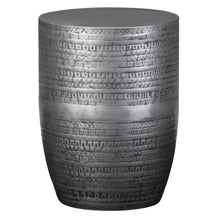 Load image into Gallery viewer, Bohemian Metal Round End Table - Silver