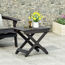 Load image into Gallery viewer, Outdoor Folding Wooden Side Table