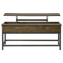 Load image into Gallery viewer, Lift Top Coffee Table With Adjustable Height - Brown