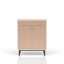 Load image into Gallery viewer, Contemporary Bar Cabinet With Large Storage - White / Pecan