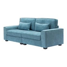 Load image into Gallery viewer, Modern Fabric Sofa With Plush Cushions, Sleek Arm Design