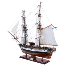 Load image into Gallery viewer, Hand Painted Model Boat (624659) - Dark Brown / White