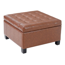 Load image into Gallery viewer, Square Tufted Indoor Ottoman With Lift-Top Storage