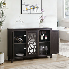 Load image into Gallery viewer, 3 Door Mirrored Sideboard Cabinet With Adjustable Shelves