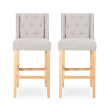 Load image into Gallery viewer, Vienna - Contemporary Fabric Tufted & Wingback Counter Stools (Set of 2)