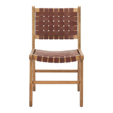 Load image into Gallery viewer, Leather Dining Side Chairs (Set of 2) - Brown