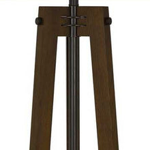 Load image into Gallery viewer, Tripod Floor Lamp With White Rectangular Shade - Brown