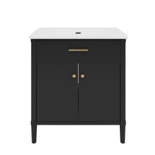 Load image into Gallery viewer, Bathroom Vanity With Sink, Soft Close Doors And Adjustable Shelf
