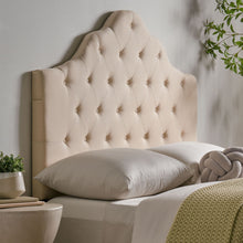 Load image into Gallery viewer, Mardi - Fabric Queen / Full Headboard - Beige