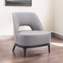 Load image into Gallery viewer, 26" Fabric Lounge Chair - Gray And Black