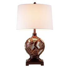 Load image into Gallery viewer, Mosaic Design Table Lamp - Brown Metallic
