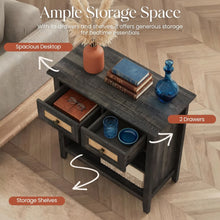 Load image into Gallery viewer, Storage Cabinet With 2 Drawers And 2 Shelves - Coffee