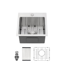 Load image into Gallery viewer, Premium Laundry Drop In Utility Sink 16 Gauge Stainless Steel, Topmount