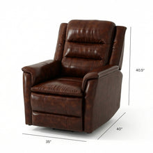 Load image into Gallery viewer, Swivel Recliner With Manual Adjustable Footrest