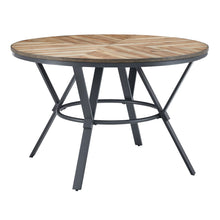 Load image into Gallery viewer, Modern Style Indoor Dining Round Table With Metal Legs - Light Birch