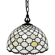 Load image into Gallery viewer, 8" Unique Statement Glass Dimmable Chandelier With Shades - Black / White