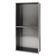 Load image into Gallery viewer, Modern Stainless Steel Shower Niche Double Shelf For Bathroom