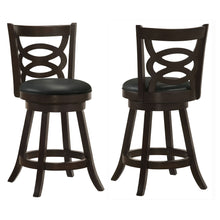 Load image into Gallery viewer, Swivel Counter Stool (Set of 2) - Black