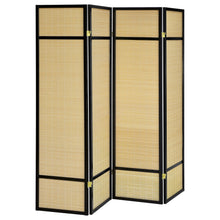 Load image into Gallery viewer, Sensei - 4 Panel Bamboo Room Divider Folding Screen - Natural