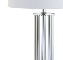 Load image into Gallery viewer, Novelty Column Lamp With Empire Shade - Silver