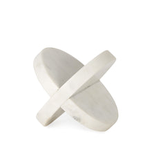 Load image into Gallery viewer, Petite Marble Circular Sculpture - White