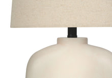 Load image into Gallery viewer, Geometric Table Lamp With Beige Empire Shade - Cream