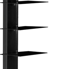 Load image into Gallery viewer, Twelve Tier Narrow Tower Bookcase - Black