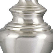 Load image into Gallery viewer, Metal Urn Table Lamp With White Classic Empire Shade - Nickel