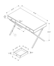 Load image into Gallery viewer, Computer Desk For Home Office, Laptop, Storage Drawers, Glossy Contemporary & Modern